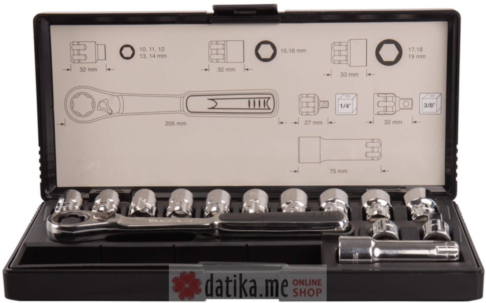 Makita B-65595 SET NASADNIH KLJUCEVA 14KOM в Черногории
