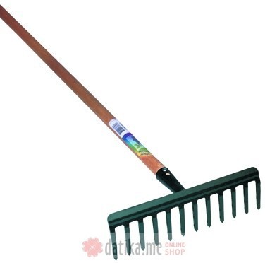 PAPILLON Grabulja 12 zuba sa drvenim držalom 130cm