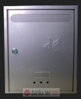 TEHNOZANAT Poštansko sanduče 350x75x270mm Tip 07 sivo/sivo