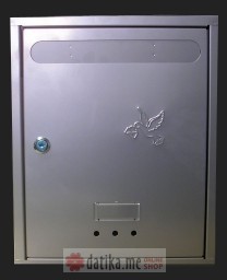TEHNOZANAT Poštansko sanduče 350x75x270mm Tip 07 sivo/sivo