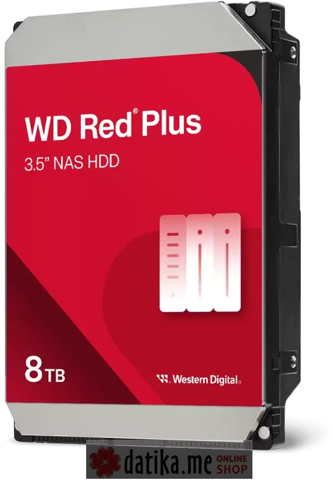 WD WD80EFPX Red Plus Internal NAS HDD 3.5" 8TB в Черногории
