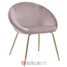 INART STOLICA METAL/VELVET CHAIR GOLD/PINK 62X71X75/45