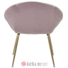 INART STOLICA METAL/VELVET CHAIR GOLD/PINK 62X71X75/45