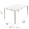 ProGarden STO SUMATRA BIJELI 138x78xh72cm