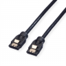 Roline Interni SATA 6.0 Gbit/s kabl sa metalnim kacenjem, duzina kabla 1 m, crni в Черногории