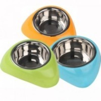 Pawise 11022 posuda za pse 1kom 750ML stainless steel bowl w/plastic stand M-