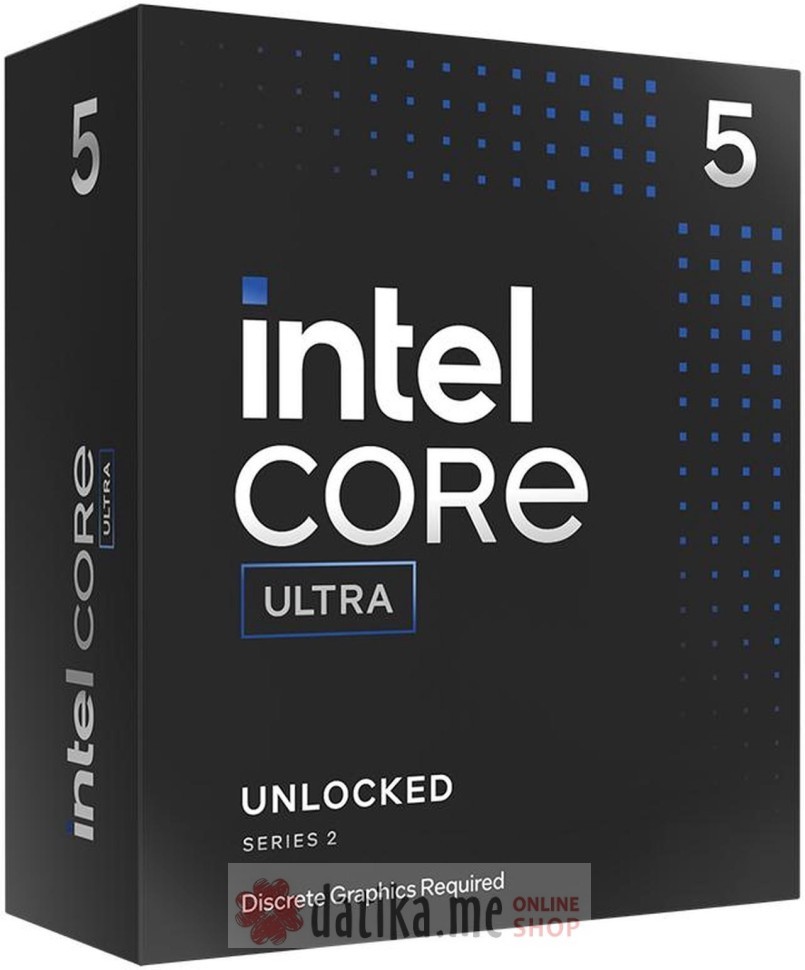 Intel Core Ultra 5 processor 245KF (Series 2, 24M Cache, up to 5.20 GHz) Box No fan в Черногории