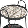 INART STO METAL SIDE TABLE BLACK 42Χ41Χ64