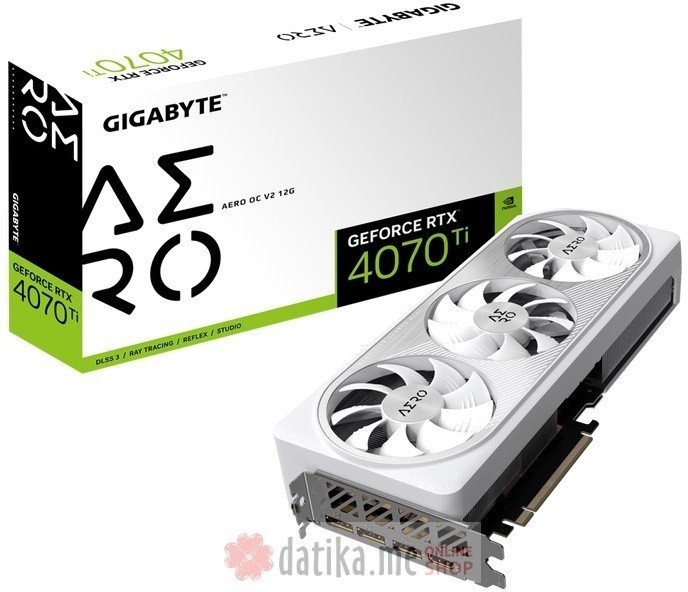 Gigabyte nVidia GeForce RTX 4070 Ti AERO OC 12GB, GV-N407TAERO OCV2-12GD