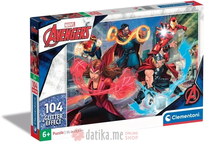 Clementoni Igraсka Puzle 104 kom. glitter Marvel в Черногории