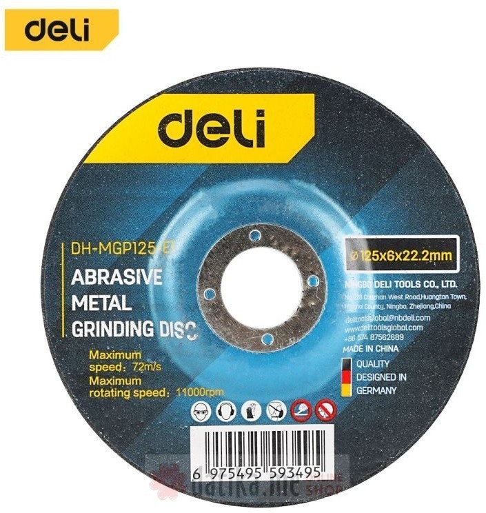 Brusna ploča za metal DELI Standard 115x6mm 