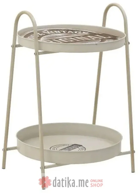 INART STO METAL SIDE TABLE CREME 42Χ41Χ64