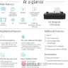 HP DesignJet T250 Large Format Compact Wireless Plotter Printer - 24", with Mobile Printing (5HB06A)