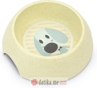 Beeztees POSUDA ZA HRANU ZA STENAD KERAMICKA ZUTA 14 x 14 x 4,5 cm - 160 ml 