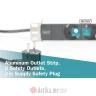 Digitus DN-95401 1U Aluminum PDU, 19" rackmountable, 8x safety outlet 16A, 4000W, 250VAC 50/60Hz