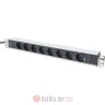 Digitus DN-95401 1U Aluminum PDU, 19" rackmountable, 8x safety outlet 16A, 4000W, 250VAC 50/60Hz