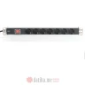 Digitus DN-95401 1U Aluminum PDU, 19" rackmountable, 8x safety outlet 16A, 4000W, 250VAC 50/60Hz