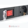 Digitus DN-95401 1U Aluminum PDU, 19" rackmountable, 8x safety outlet 16A, 4000W, 250VAC 50/60Hz