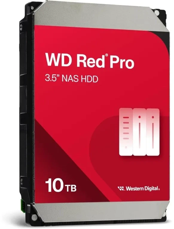 WD RED PRO NAS HDD 10TB, 3.5", 7200 rpm, 512MB cache, up to 267MB/s transfer rate