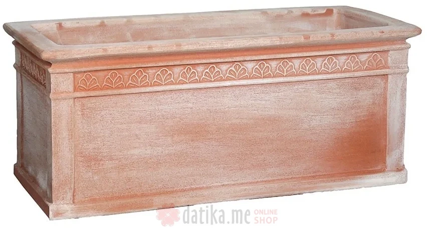 Žardinjera terakota Laboratorio San Rocco CASSETTA Liscia 75 L75xW35xH33cm 