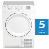Condensation machine for drying clothes Beko DF7111PAW, 7 kg