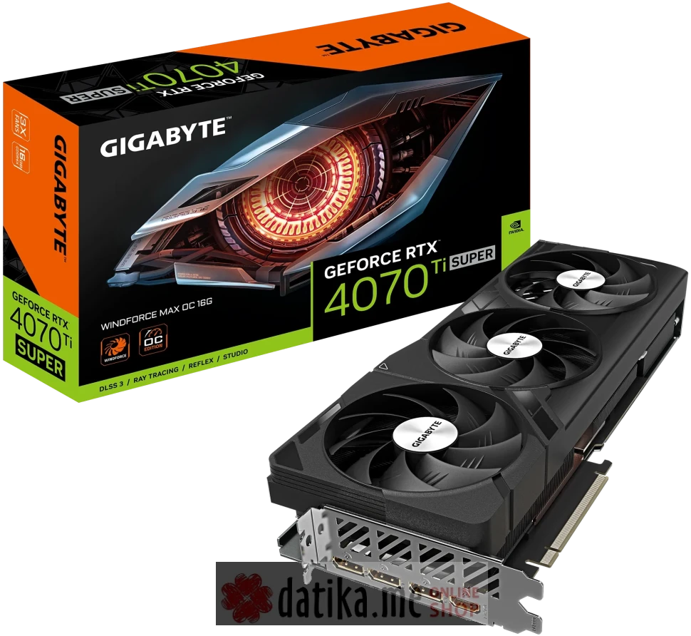 Gigabyte GeForce RTX­­ 4070 Ti SUPER WINDFORCE MAX OC 16G, GV-N407TSWF3MAX OC-16GD в Черногории