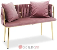 PAKKETO DVOSJED IVORY VELVET IN ROTTEN APPLE COLOR 110x52x77cm