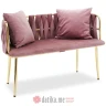 PAKKETO DVOSJED IVORY VELVET IN ROTTEN APPLE COLOR 110x52x77cm