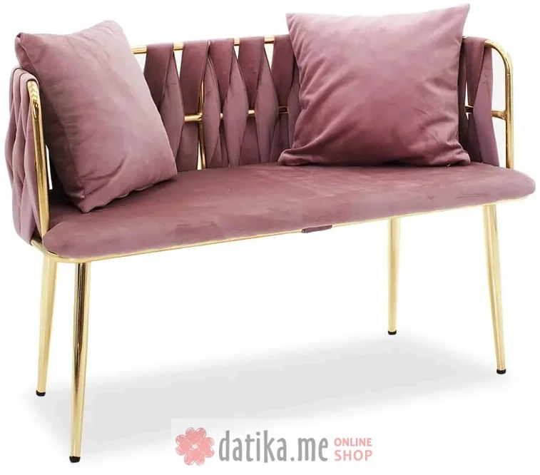 PAKKETO DVOSJED IVORY VELVET IN ROTTEN APPLE COLOR 110x52x77cm