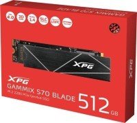 A-DATA 512GB M.2 PCIe Gen4x4 XPG GAMMIX S70 BLADE AGAMMIXS70B-512G-CS SSD 