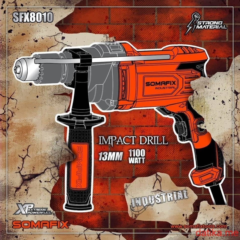 SomaFix SFX8010 Bušilica vibraciona 13mm 1100w 