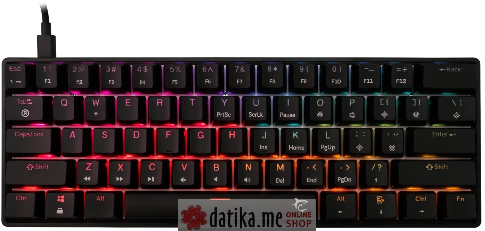 White Shark SHINOBI-2 TASTATURA Black RED