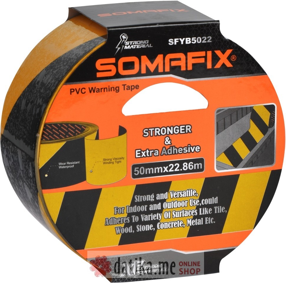 SOMAFIX Traka ljepljiva upozoravajuća za pod 50mmx22,86m  в Черногории