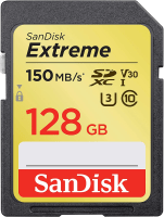 SanDisk Extreme SDXC Card 128GB/64GB