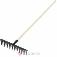 PAPILLON Grabulja metalna 16 zuba sa drvenim držalom 150cm