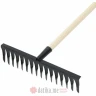 PAPILLON Grabulja metalna 16 zuba sa drvenim držalom 150cm