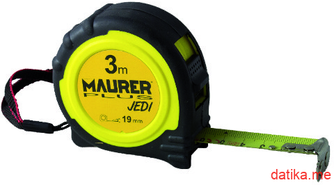 Mauer Mjerna traka (Metar) čelična JEDI sa magnetom 25mm 8m