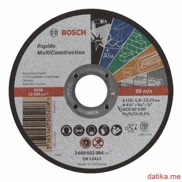 Bosch Rezna ploča univerzalna 125x1mm Multi Construction ACS60V
