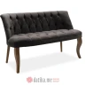 PAKKETO DVOSJED Loreta pakoworld velvet gray-charcoal 123x65x73cm