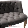 PAKKETO DVOSJED Loreta pakoworld velvet gray-charcoal 123x65x73cm