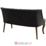 PAKKETO DVOSJED Loreta pakoworld velvet gray-charcoal 123x65x73cm