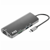 MS USB HUB C500, HDMI1.4+VGA+USB3.0*2+PD+SD/TF2.0+RJ45 1000 M+3.5mm