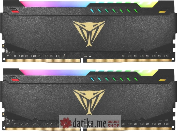Patriot RAM 16GB (2X8GB) 3200MHz DDR4 CL16 Viper Steel RBG