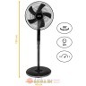FIRST VENTILATOR 40cm, 45W, LED DISPLAY black