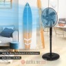 FIRST VENTILATOR 40cm, 45W, LED DISPLAY black