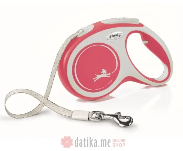 Flexi Povodac New Comfort Medium Tape 5M Red