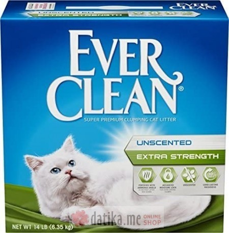 EVER CLEAN Posip za mačke Extra Strenght Unscented 6L в Черногории