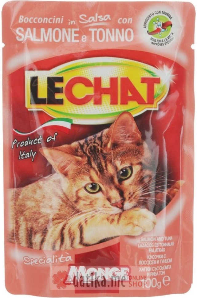 Monge LeChat Adult Prelivi Sa Ribom Iz Atlanskog Okeana 100gr 