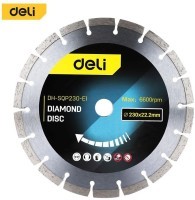 Dijamantska segmentna rezna ploča DELI 230mm 