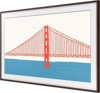 Samsung customizable bezel for the Frame 50" TV, brown